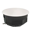 Коробка распределительная EKF КМП-020-023 108х50 мм с крышкой, металлическими лапками и клеммным терминалом, для полых стен, корпус – полипропилен/полистирол, IP42, цвет – черный
