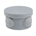 Коробка распределительная EKF КМР-040-039 93х43 мм с крышкой, для наружной установки, 4 ввода, корпус – ABS-пластик, IP54, цвет – серый (розничный стикер)