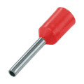 Наконечник штыревой EKF НШвИ 1-8 сечение проводника до 1 мм2, длина штыря 8 мм, цвет красный, материал корпуса медь луженая, изолированный, упаковка 50 шт