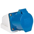 Розетка кабельная EKF PS-16 2P+PE, сила тока - 16А, напряжение - 220В, IP44, цвет - синий Розетка кабельная EKF PS-16 2P+PE, сила тока - 16А, напряжение - 220В, IP44, цвет - синий