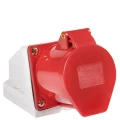 Розетка кабельная EKF PS-32 3Р+РЕ, сила тока - 32А, напряжение - 380В, IP44, цвет - красный Розетка кабельная EKF PS-32 3Р+РЕ, сила тока - 32А, напряжение - 380В, IP44, цвет - красный