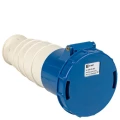 Розетка кабельная EKF PS-63 2Р+РЕ, сила тока - 63А, напряжение - 220В, IP44, переносная, цвет - синий Розетка кабельная EKF PS-63 2Р+РЕ, сила тока - 63А, напряжение - 220В, IP44, переносная, цвет - синий