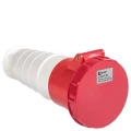 Розетка кабельная EKF PS-63 3Р+РЕ, сила тока - 63А, напряжение - 380В, IP67, переносная, цвет - красный Розетка кабельная EKF PS-63 3Р+РЕ, сила тока - 63А, напряжение - 380В, IP67, переносная, цвет - красный