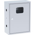 Ящик учетно-распределительный EKF Basic ЯУР IP31 400х300х150 мм с 2 DIN-рейками, металлический, количество модулей - 12, цвет - серый