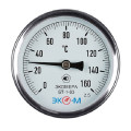 Термометр осевой ЭКОМЕРА БТ-1-63 160°С, биметаллический, L=80 мм