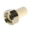 Штуцер Ekoplastik SHM Дн20x3/4” Ру20, с накидной гайкой, внутренняя резьба, цвет - серый