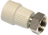 Муфта PP-R переходная комбинированная Ekoplastik Дн16х1/2″ Ру20 накидная гайка