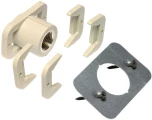 Муфта PP-R комбинированная переходная Ekoplastik Дн20х1/2″ Ру20 внутренняя резьба, крепление для гипсокартона