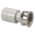 Муфта PP-R комбинированная Ekoplastik Дн20х3/4″ белая с накидной гайкой