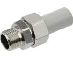 Соединитель PPR Ekoplastik 1/2″ Дн20 наружная резьба, корпус - полипропилен