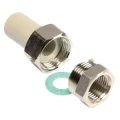 Соединитель PPR Ekoplastik 1/2″ Дн20 внутренняя резьба, корпус - полипропилен