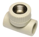 Тройник Ekoplastik STKI 1/2″ Дн20x15 Ру25 переходной, резьба - под приварку, корпус - полипропилен PPR