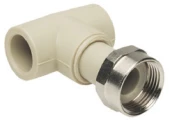Тройник Ekoplastik STKM 3/4″ Дн20x20 Ру25 переходной, резьба - под приварку, корпус - полипропилен PPR