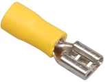 Разъем плоский IEK РпИм 5.5-6-0.5, сечение 6 мм2, длина 25 мм, материал - латунь, упаковка - 100 шт, цвет - желтый Разъем плоский IEK РпИм 5.5-6-0.5, сечение 6 мм2, длина 25 мм, материал - латунь, упаковка - 100 шт, цвет - желтый