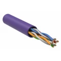 Витая пара ITK U/UTP 4х2х24AWG solid LSZH нг(А)-HF 305 м, категория - 5e, длина - 305 м, количество пар - 4, цвет - фиолетовый Витая пара ITK U/UTP 4х2х24AWG solid LSZH нг(А)-HF 305 м, категория - 5e, длина - 305 м, количество пар - 4, цвет - фиолетовый