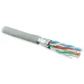 Витая пара Hyperline U/FTP 4x2x0,55 мм, длина - 500 м, категория - 6, количество пар - 4, сечение - 0,255 мм2, цвет - серый, материал оболочки - LSZH 