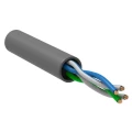 Витая пара GENERICA U/UTP 2х2х24AWG solid CCA PVC количество жил - 4, сечение - 0,16 мм2, цвет - серый