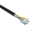 Витая пара REXANT U/UTP 4х2х24AWG solid CU PE Outdoor количество жил - 8, сечение - 0,2 мм2, цвет - черный