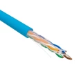 Витая пара REXANT U/UTP 4х2х23AWG solid CU PVC количество жил - 8, сечение - 0,25 мм2, цвет - синий
