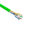 Витая пара REXANT U/UTP 4х2х0.52 24 AWG нг(А)-HFLTx INDOOR SOLID количество жил - 8, сечение - 0,21 мм2, цвет - зеленый
