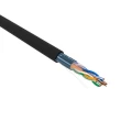 Витая пара REXANT F/UTP 4х2х24AWG solid CU PE Outdoor количество жил - 8, сечение - 0,2 мм2, цвет - черный