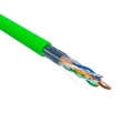 Витая пара REXANT F/UTP 4х2х0.575 23AWG нг(А)-LSLTx INDOOR SOLID количество жил - 8, сечение - 0,26 мм2, цвет - зеленый