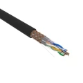 Витая пара REXANT SF/UTP 4х2х0.51 количество жил - 8, сечение - 0,21 мм2, цвет - черный