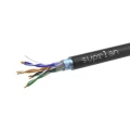 Витая пара SUPRLAN F/UTP 4х2х24AWG solid Cu PE Outdoor Standard количество жил - 8, сечение - 0,18 мм2, цвет - черный