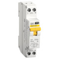 Автоматический выключатель дифференциального тока двухполюсный IEK АВДТ 32М С 4.5кА 1P+N 25А, ток утечки 30 мА переменный, сила тока 25 А