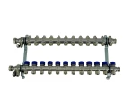 Коллекторная группа ELSEN 1″ Ду25 Ру4 корпус - нержавеющая сталь, 12 контуров, размер отвода – 3/4″, с вентилями