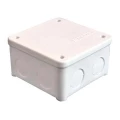 Коробка распределительная E.p.plast для открытой проводки 85х85х45 мм, 7 вводов, IP54, с крышкой на винтах, белая