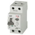 Автоматический выключатель дифференциального тока двухполюсный ЭРА АД-32 1P+N 16 A (C) 30 мА (AC), 6кА, электромеханический, ток утечки 30 мА, переменный, сила тока 16 A