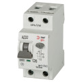 Автоматический выключатель дифференциального тока двухполюсный ЭРА АД-32 1P+N 20 A (C) 30 мА (A), 6кА, электромеханический, ток утечки 30 мА, переменный, сила тока 20 A