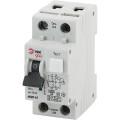 Автоматический выключатель дифференциального тока двухполюсный ЭРА АВДТ 63 1P+N 25 A (C) 30 мА (A), электронный, ток утечки 30 мА, переменный, сила тока 25 A