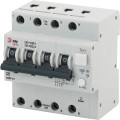 Автоматический выключатель дифференциального тока четырехполюсный ЭРА АВДТ 63 3P+N 25 A (C) 30 мА (A), электронный, ток утечки 30 мА, переменный, сила тока 25 A