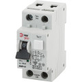 Автоматический выключатель дифференциального тока двухполюсный ЭРА АВДТ 63 1P+N 32 A (C) 30 мА (A), электронный, ток утечки 30 мА, переменный, сила тока 32 A