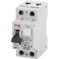 Автоматический выключатель дифференциального тока двухполюсный ЭРА АВДТ 64 1P+N 32 A (C) 100 мА (A), электронный, ток утечки 100 мА, переменный, сила тока 32 A