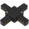 Коннектор ЭРА TR7-C 2W X для однофазного шинопровода, X-образный, черный