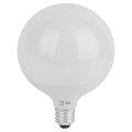 Лампа светодиодная ЭРА LED G95 E27 Шар  95 мм, мощность - 15 Вт, цоколь - E27, световой поток - 1200 лм, цветовая температура - 2700K, цвет свечения - белый, форма - шарообразная