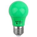 Лампа светодиодная ЭРА Белт-лайт E27 Груша 50 мм, мощность - 3 Вт, цоколь - E27, световой поток - 30 лм, цветовая температура - 3000K, цвет свечения - зеленый, форма - груша