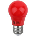 Лампа светодиодная ЭРА Белт-лайт E27 Груша 50 мм, мощность - 3 Вт, цоколь - E27, световой поток - 30 лм, цветовая температура - 3000K, цвет свечения - красный, форма - груша