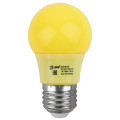Лампа светодиодная ЭРА Белт-лайт E27 Груша 50 мм, мощность - 3 Вт, цоколь - E27, световой поток - 30 лм, цветовая температура - 3000K, цвет свечения - желтый, форма - груша