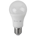 Лампа светодиодная ЭРА STD A60 60 мм мощность - 17 Вт, цоколь - E27, световой поток - 1360 лм, цветовая температура - 2700 К, теплый белый, форма  - грушевидная