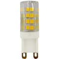 Лампа светодиодная ЭРА STD JCD 16 мм мощность - 5 Вт, цоколь - G9, световой поток - 400 лм, цветовая температура - 2700 К, теплый белый, форма  - капсульная