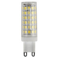 Лампа светодиодная ЭРА STD JCD 16 мм мощность - 9 Вт, цоколь - G9, световой поток - 720 лм, цветовая температура - 2700 К, теплый белый, форма  - капсульная