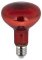 Лампа инфракрасная ЭРА ИКЗК 230-100 R95 E27 для обогрева животных и освещения, 95 мм, мощность - 100 Вт, цоколь - E27, тип лампы - накаливания, тип стекла - зеркальный, форма - рефлекторная, цвет - красный