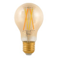 Лампа умная филаментная EKF Connect E27 60 мм, мощность - 6.5 Вт, цоколь - E27, световой поток - 725 лм, цветовая температура - 2300...5700 К, тип лампы - светодиодная LED, цвет свечения - теплый, холодный белый, форма - грушевидная