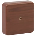 Коробка распаячная ЭРА BS для открытой установки, 100х100х30 мм, IP40, корпус - полистирол, цвет - дуб