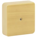 Коробка распаячная ЭРА BS для открытой установки, 100х100х30мм, IP40, корпус - полистирол, цвет - сосна