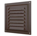 Решетка вентиляционная ERA МЭ 200х200 сетка, материал – окрашенная сталь, коричневая